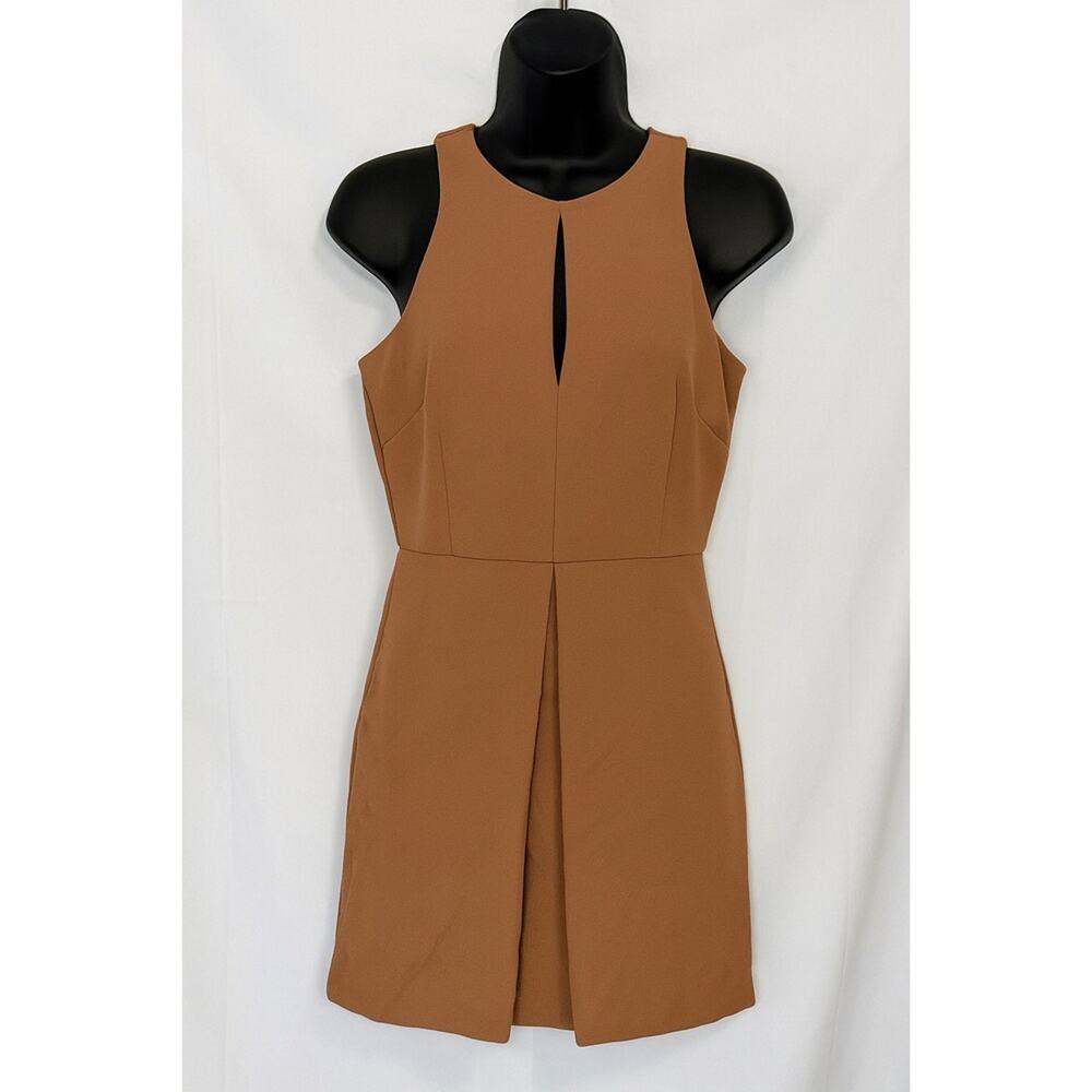 Gianni Bini Camel Sleeveless Keyhole Mini Dress - Size XS - NWT